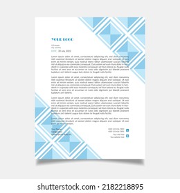 Creative and modern letterhead template design