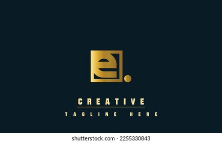 Ilustración vectorial de las letras modernas creativas. Diseño del logotipo de la carta.