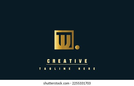 Ilustración vectorial de las letras modernas creativas. Diseño del logotipo de la carta.