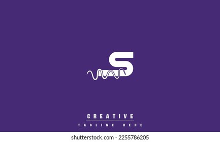 Ilustración vectorial de las letras modernas creativas. Diseño del logotipo de la carta.