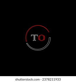 TO creative modern letters logo design template