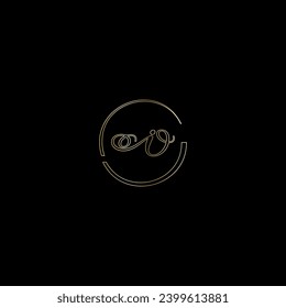 Ich kreative, moderne Buchstaben Logo-Design-Vorlage