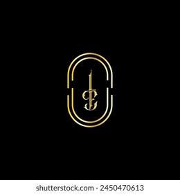 IE creative modern letters logo design template