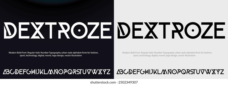 Creative modern liquid alphabet display font vector. Unique trendy typography style