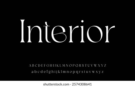 Creative modern liquid alphabet display font vector. Unique trendy typography style