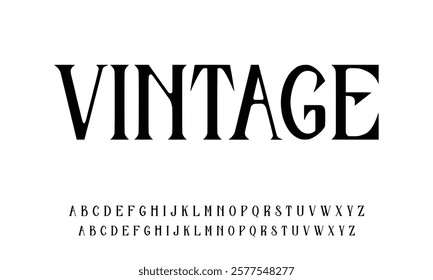 Creative modern liquid alphabet display font vector. Unique trendy typography style