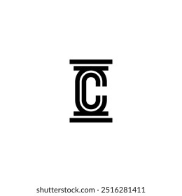 CREATIVE MODERN LOGO INITIAL C LAW FIRM VECTOR ILLUSTRATION