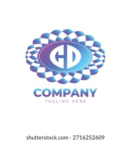 Logo moderno creativo Letra G D elemento de diseño. empresa utilizable e identidad. industrial. tecnología. diseño de iconos de Web
