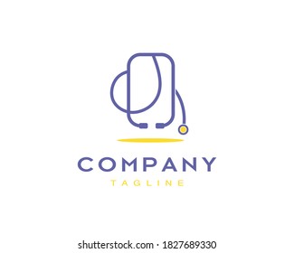 Creative modern logo of mobile doctor for maintenance services