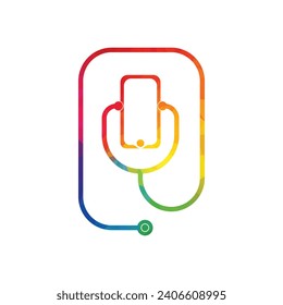 Creative modern logo of mobile doctor for maintenance services mobile doctor logo illustration design template