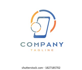 Logo moderno creativo de la tienda móvil