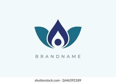 Creative modern Lotus flower Logo design vector template.Lily symbol design.Luxury and elegance Lotus icon.