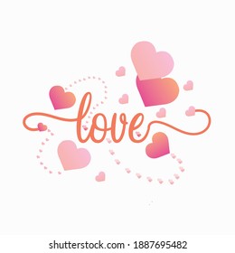 CREATIVE MODERN LOVE VECTOR DESIGN