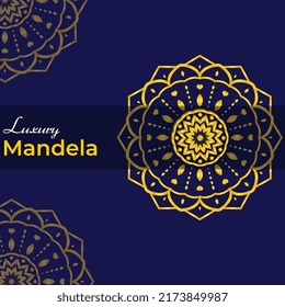 Creative Modern Luxury Mandela Design Vorlage Vektorgrafik 