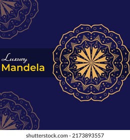Creative Modern Luxury Mandela Design Template vector 