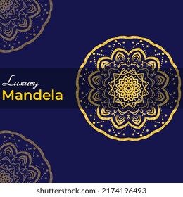 Creative Modern Luxury Mandela Design Template vector 