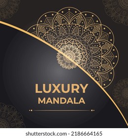 Creative Modern Luxury Mandela Design Template vector
