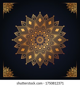 Creative and modern luxury ornamental mandala design background. It looks net and gorgeous. That will makes your eye strain.