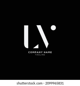 Creative modern LV Letter Business Logo Design Alphabet Icon Vector Symbol. Creative elegant letter LV logo template.