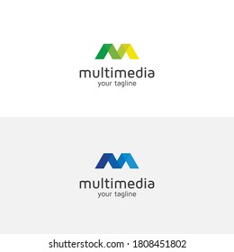 plantilla de diseño de logotipo de letras M creativas y modernas 