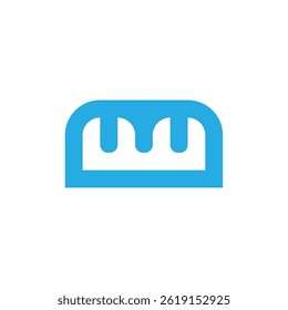 Marca de design de logotipo de carta M criativa e moderna