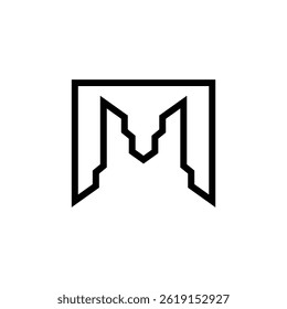 Creative and Modern M Letter Logo Design Brand