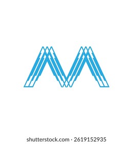 Creative and Modern M Letter Logo Design Brand
