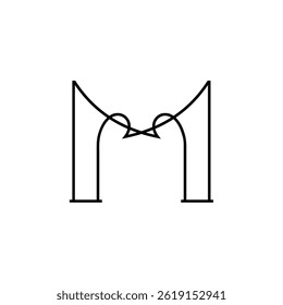 Creativo y moderno M Letter Logo Design Marca