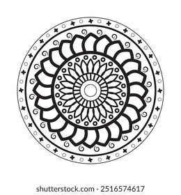 Diseño de mandala creativo y moderno