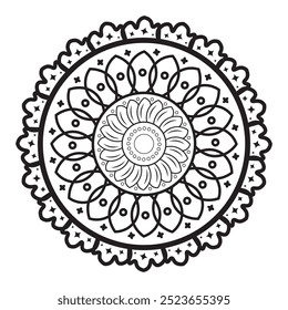 Creative and modern mandala design