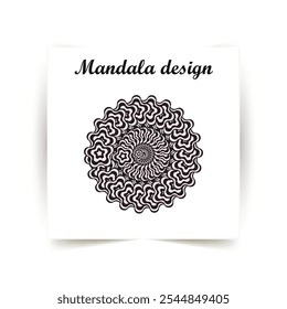 Creative and modern mandala design