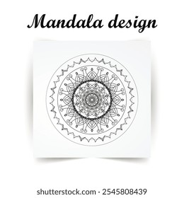 Creative and modern mandala design