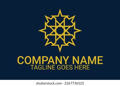 Creative Modern Mandala Style Minimal Pattern Monogram Template