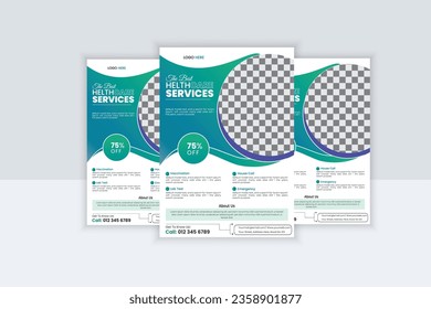 creative Modern Medical Flyer Template Design