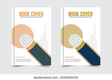 Creative and modern microphone style modern book cover design template
