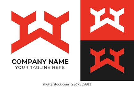 Plantilla de diseño del logotipo ywy de letra inicial de un monograma abstracto creativo y moderno