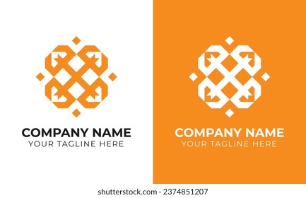Creative modern minimal abstract monogram initial letter x logo design template