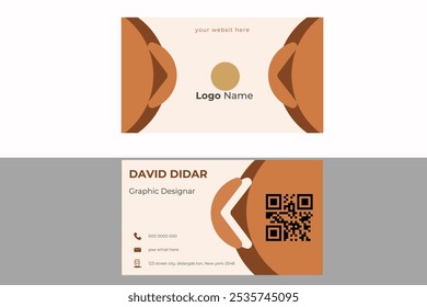 Creative modern minimal business card layout