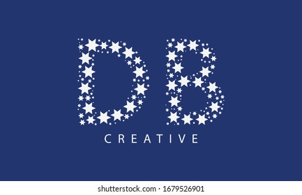 Creative modern minimal elegant DB BD D B artistic black and golden color initial based letter icon logo.
