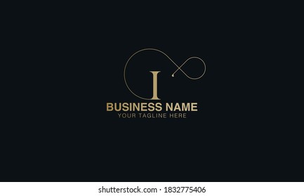 creativo moderno minimalista floral diseño del logotipo de texto inicial vector