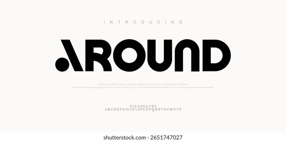 Creative modern minimal logo alphabet font. Typography minimalist urban sans serif digital fashion future creative logos fonts. vector illustration