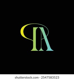 creative modern minimalist alphabet vector icon negative space simple logo design for your business and brand