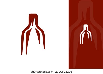 Creative Modern Minimalist Bottle Logo Design for Beverage Brand and Product Identity