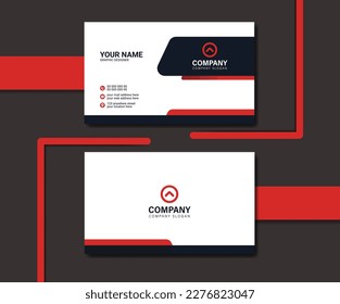 Creative modern minimalist clean business card template design