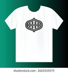 Creative Modern Minimalist Editable Vector White T-Shirt Design for Trendy Fashion | Customizable Tee Graphic | Simple Clean Style | Digital Download | Unisex Art