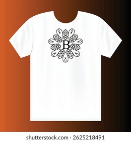 Creative modern minimalist editable vector white t-shirt design for print-on-demand, clean aesthetic, stylish tee mockup, customizable fashion graphic template for designers and brands