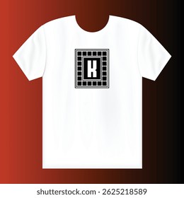 Creative modern minimalist editable vector white t-shirt design for print-on-demand, clean aesthetic, stylish tee mockup, customizable fashion graphic template for designers and brands