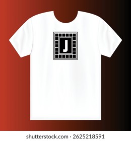 Creative modern minimalist editable vector white t-shirt design for print-on-demand, clean aesthetic, stylish tee mockup, customizable fashion graphic template for designers and brands