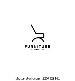 Creative Modern Minimalist Furniture Logo Design Stock Vector (Royalty ...