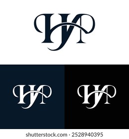 Creative modern, minimalist, initial, lettermark HN brand and company logo.